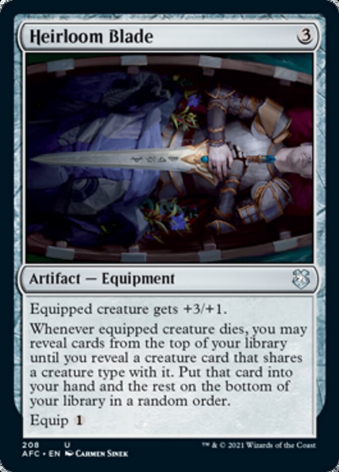 Heirloom Blade [Dungeons & Dragons: Adventures in the Forgotten Realms Commander] MTG Single Magic: The Gathering    | Red Claw Gaming