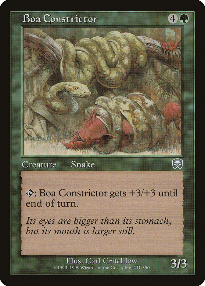 Boa Constrictor [Mercadian Masques] MTG Single Magic: The Gathering    | Red Claw Gaming