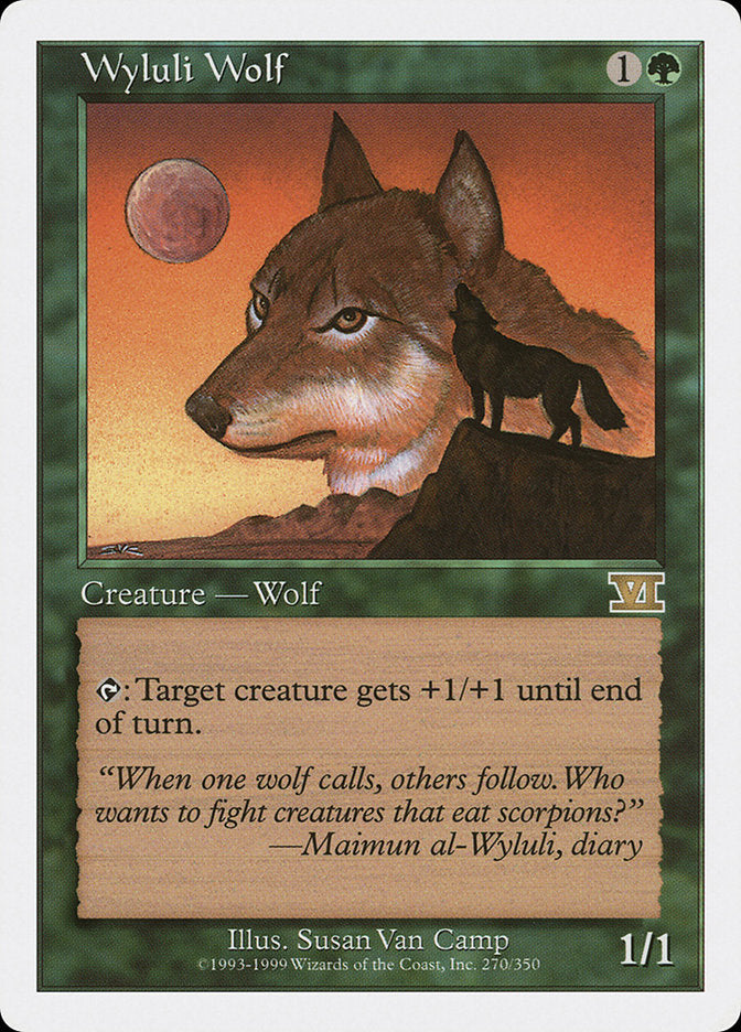 Wyluli Wolf [Classic Sixth Edition] MTG Single Magic: The Gathering    | Red Claw Gaming