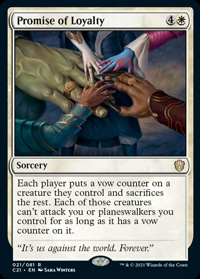 Promise of Loyalty [Commander 2021] MTG Single Magic: The Gathering    | Red Claw Gaming