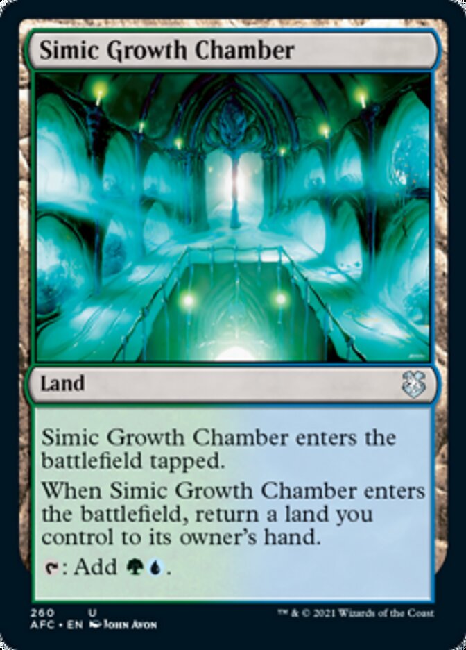 Simic Growth Chamber [Dungeons & Dragons: Adventures in the Forgotten Realms Commander] MTG Single Magic: The Gathering    | Red Claw Gaming
