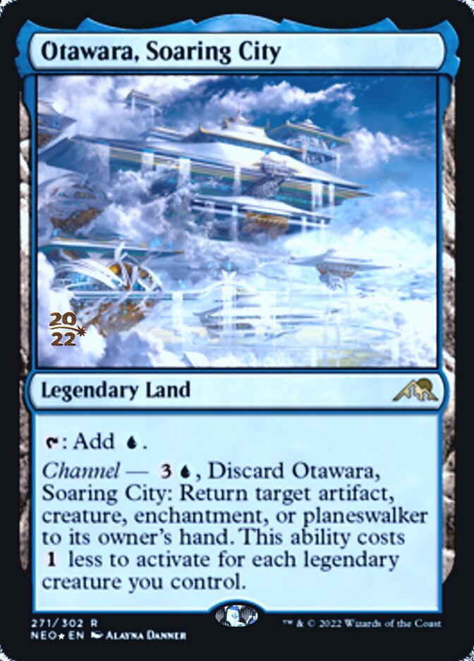 Otawara, Soaring City [Kamigawa: Neon Dynasty Prerelease Promos] MTG Single Magic: The Gathering    | Red Claw Gaming