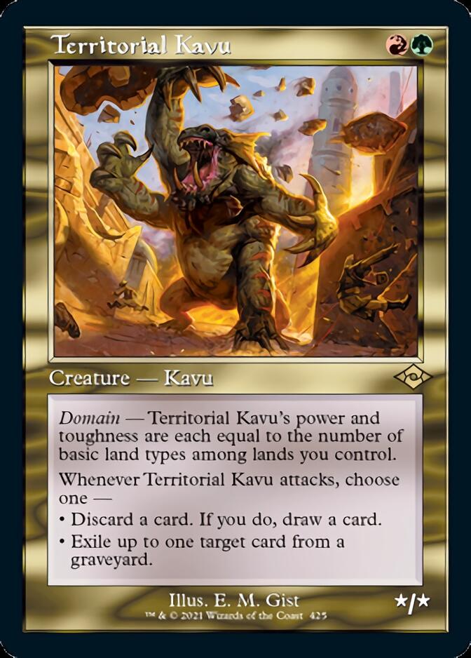 Territorial Kavu (Retro Foil Etched) [Modern Horizons 2] MTG Single Magic: The Gathering    | Red Claw Gaming