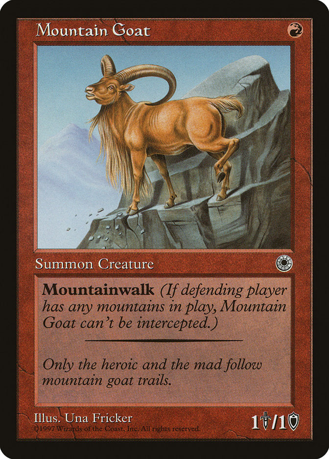 Mountain Goat [Portal] MTG Single Magic: The Gathering    | Red Claw Gaming