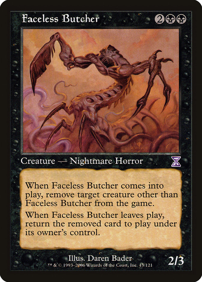 Faceless Butcher [Time Spiral Timeshifted] MTG Single Magic: The Gathering    | Red Claw Gaming