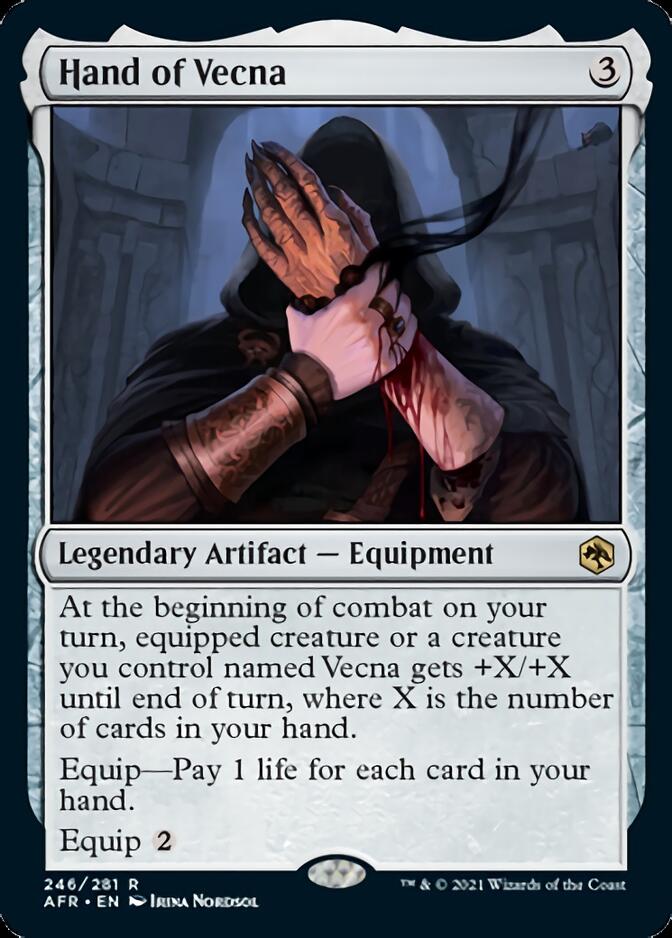 Hand of Vecna [Dungeons & Dragons: Adventures in the Forgotten Realms] MTG Single Magic: The Gathering    | Red Claw Gaming