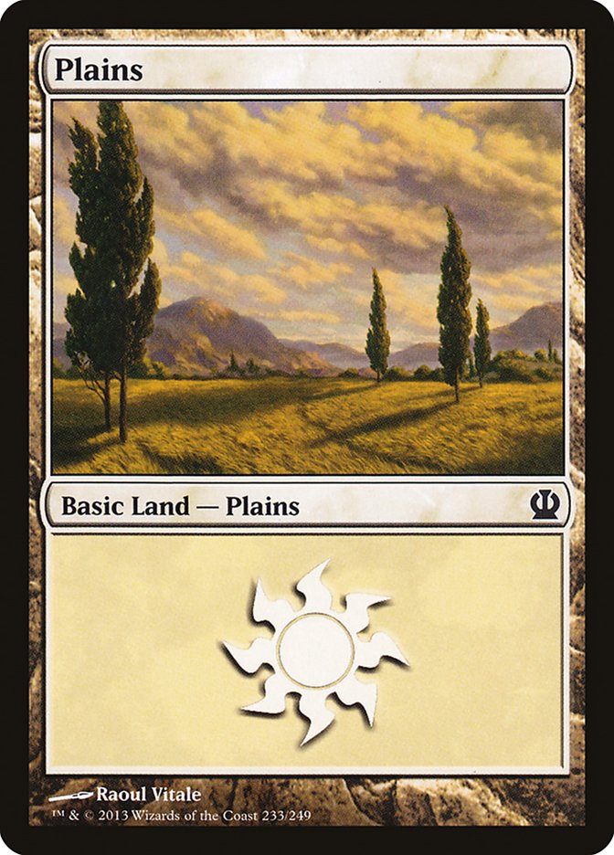 Plains (233) [Theros] MTG Single Magic: The Gathering    | Red Claw Gaming