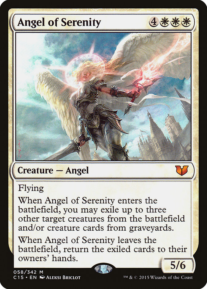 Angel of Serenity [Commander 2015] MTG Single Magic: The Gathering    | Red Claw Gaming