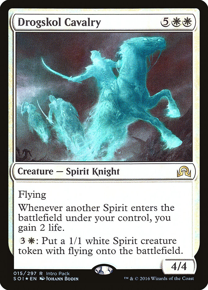 Drogskol Cavalry (Intro Pack) [Shadows over Innistrad Promos] MTG Single Magic: The Gathering    | Red Claw Gaming