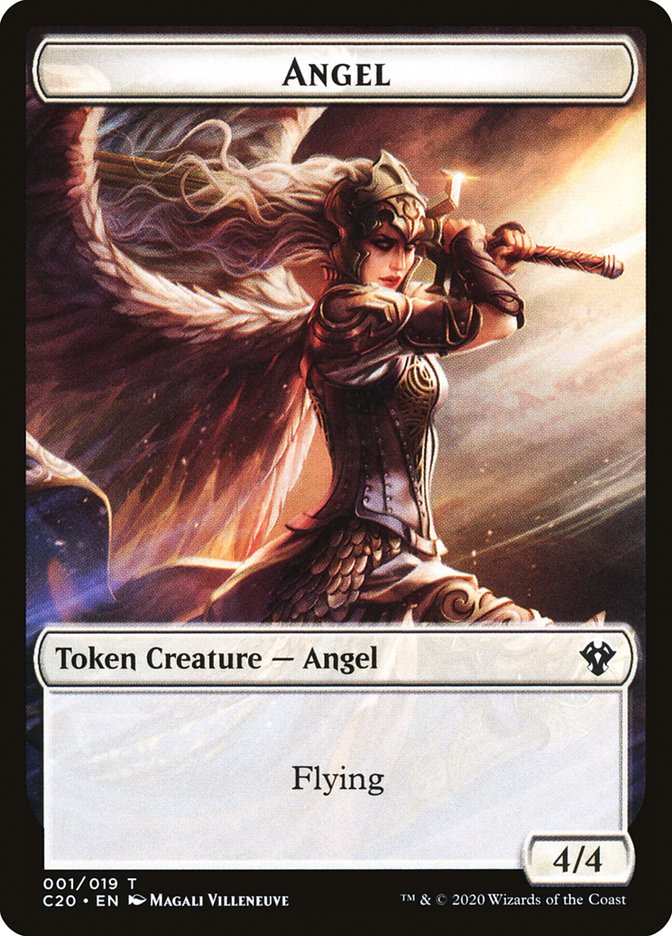 Angel Token [Commander 2020 Tokens] MTG Single Magic: The Gathering    | Red Claw Gaming