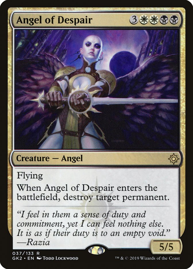 Angel of Despair [Ravnica Allegiance Guild Kit] MTG Single Magic: The Gathering    | Red Claw Gaming