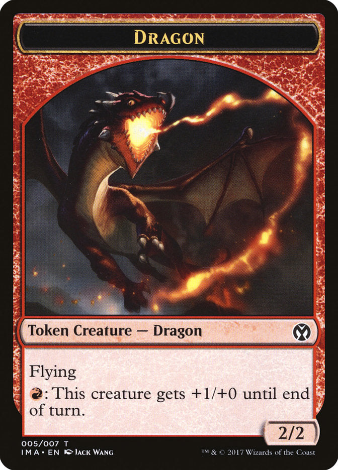 Dragon Token (005/007) [Iconic Masters Tokens] MTG Single Magic: The Gathering    | Red Claw Gaming