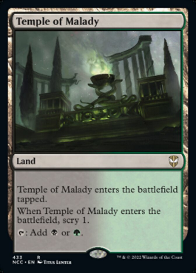 Temple of Malady [Streets of New Capenna Commander] MTG Single Magic: The Gathering    | Red Claw Gaming