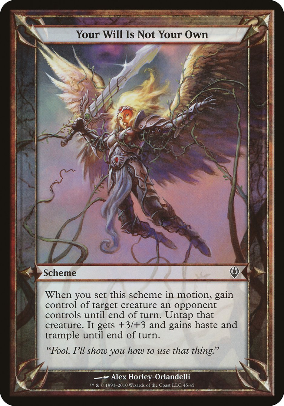 Your Will Is Not Your Own (Schemes) [Archenemy Schemes] MTG Single Magic: The Gathering    | Red Claw Gaming