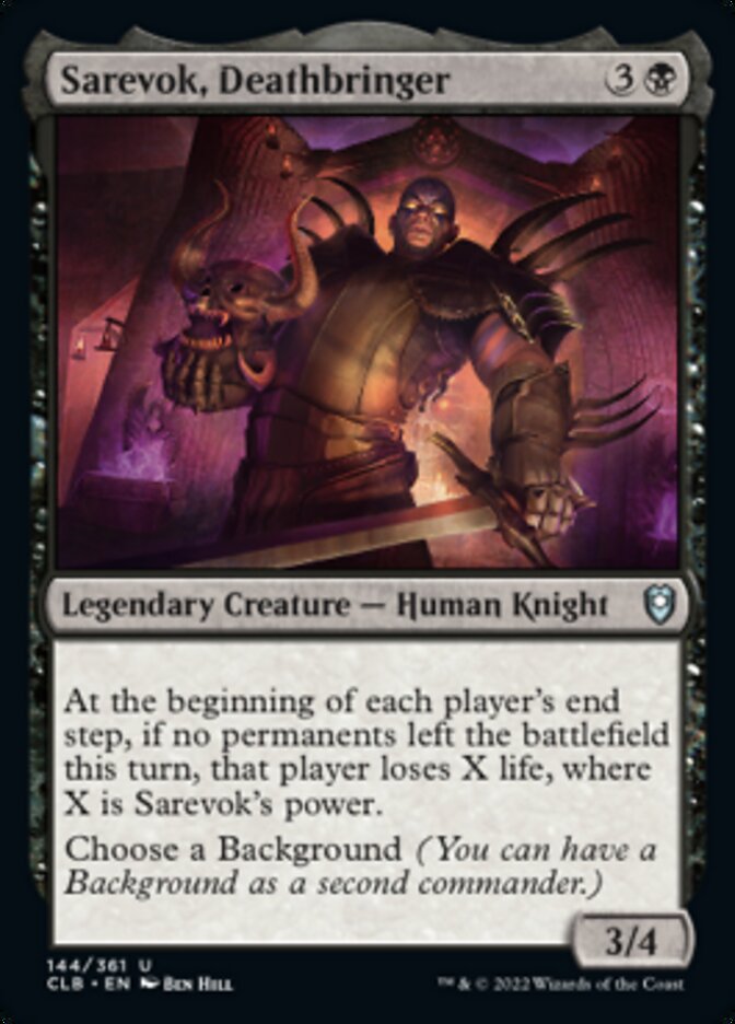 Sarevok, Deathbringer [Commander Legends: Battle for Baldur's Gate] MTG Single Magic: The Gathering    | Red Claw Gaming