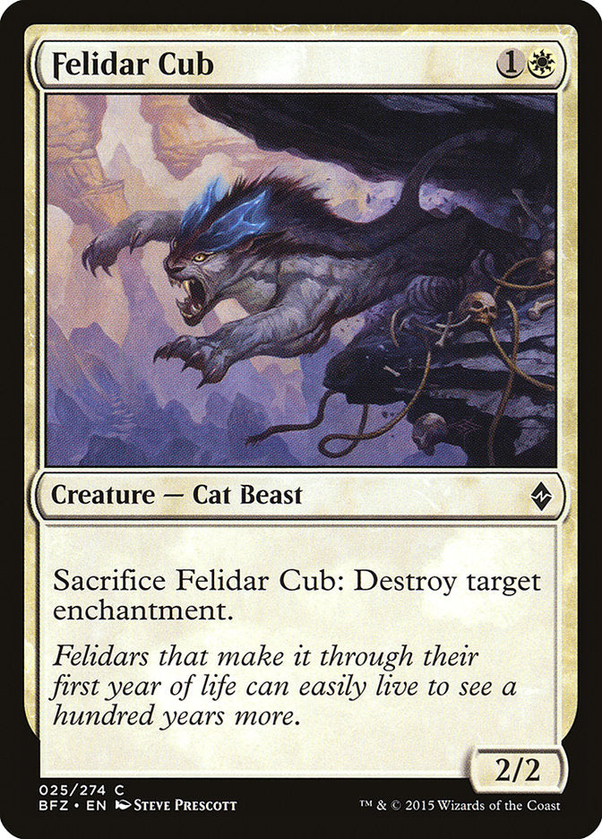 Felidar Cub [Battle for Zendikar] MTG Single Magic: The Gathering    | Red Claw Gaming