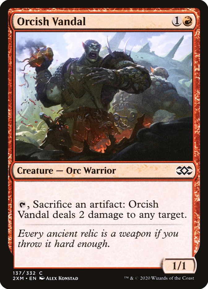 Orcish Vandal [Double Masters] MTG Single Magic: The Gathering    | Red Claw Gaming