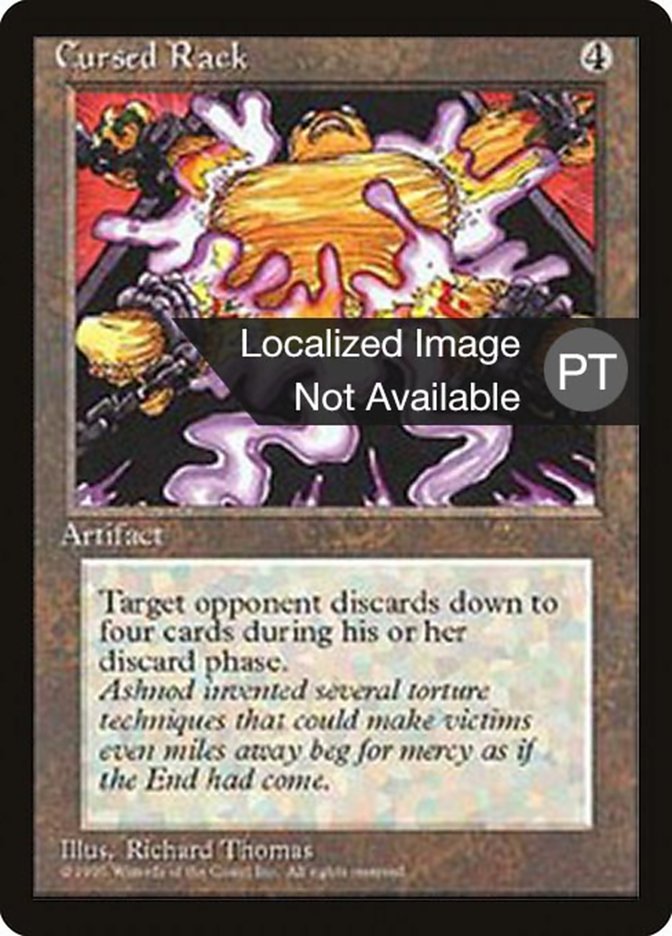 Cursed Rack [Fourth Edition (Foreign Black Border)] MTG Single Magic: The Gathering    | Red Claw Gaming