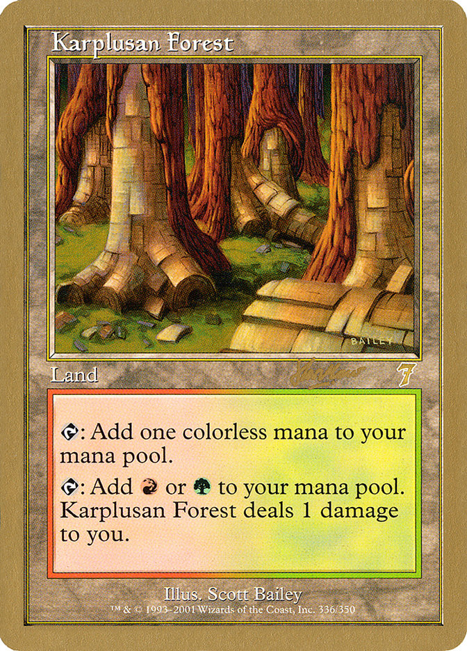 Karplusan Forest (Sim Han How) [World Championship Decks 2002] MTG Single Magic: The Gathering    | Red Claw Gaming