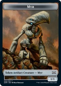 Myr (024) // Treasure Double-Sided Token [Double Masters Tokens] MTG Single Magic: The Gathering    | Red Claw Gaming