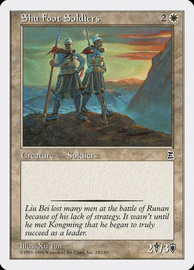 Shu Foot Soldiers [Portal Three Kingdoms] MTG Single Magic: The Gathering    | Red Claw Gaming