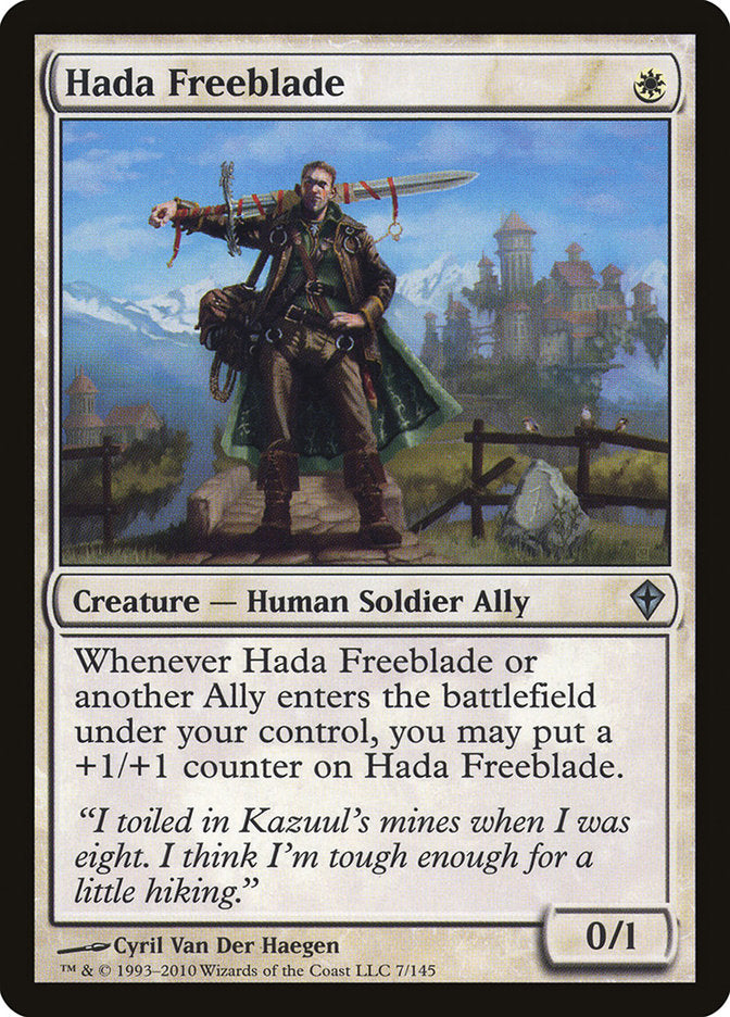 Hada Freeblade [Worldwake] MTG Single Magic: The Gathering    | Red Claw Gaming