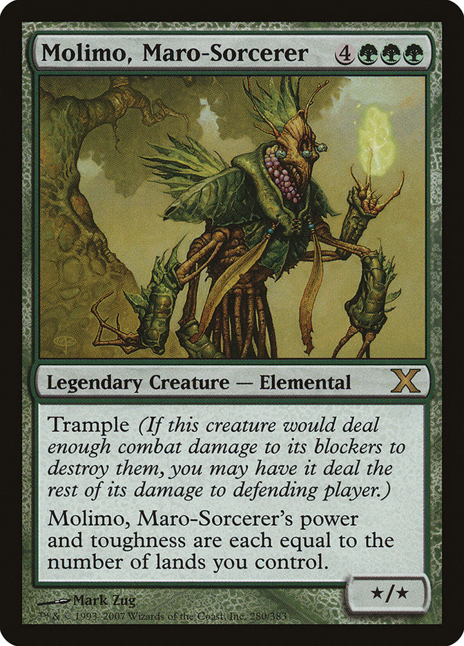 Molimo, Maro-Sorcerer [Tenth Edition] MTG Single Magic: The Gathering    | Red Claw Gaming