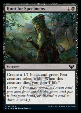 Hunt for Specimens [Strixhaven: School of Mages] MTG Single Magic: The Gathering    | Red Claw Gaming
