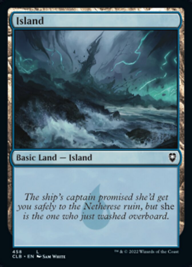 Island (458) [Commander Legends: Battle for Baldur's Gate] MTG Single Magic: The Gathering    | Red Claw Gaming