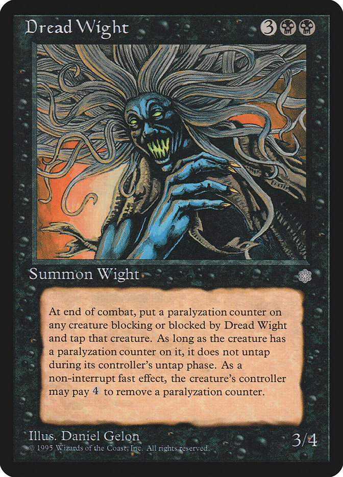 Dread Wight [Ice Age] MTG Single Magic: The Gathering    | Red Claw Gaming