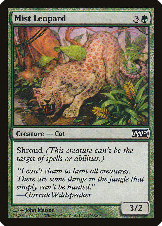 Mist Leopard [Magic 2010] MTG Single Magic: The Gathering    | Red Claw Gaming