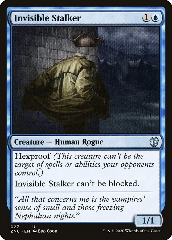 Invisible Stalker [Zendikar Rising Commander] MTG Single Magic: The Gathering    | Red Claw Gaming