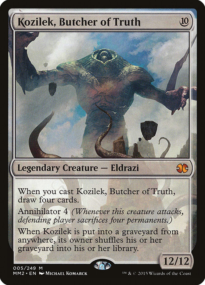 Kozilek, Butcher of Truth [Modern Masters 2015] MTG Single Magic: The Gathering    | Red Claw Gaming