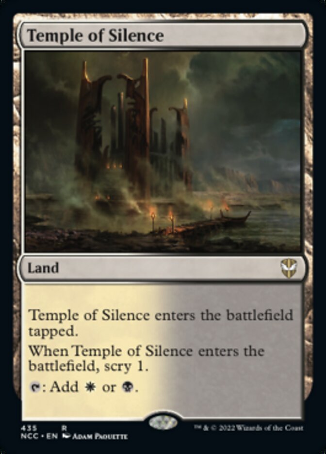 Temple of Silence [Streets of New Capenna Commander] MTG Single Magic: The Gathering    | Red Claw Gaming