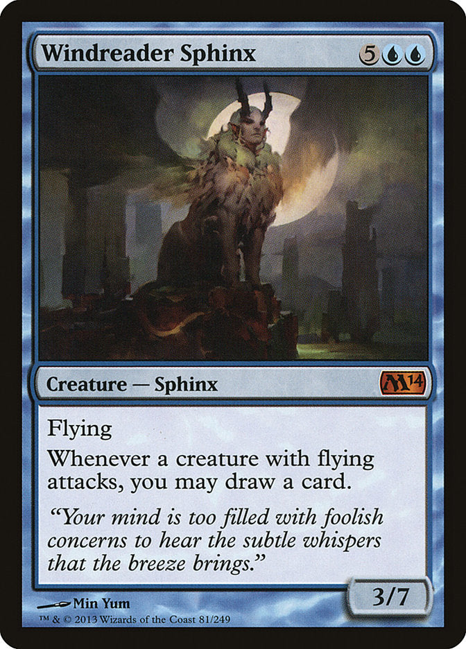 Windreader Sphinx [Magic 2014] MTG Single Magic: The Gathering    | Red Claw Gaming