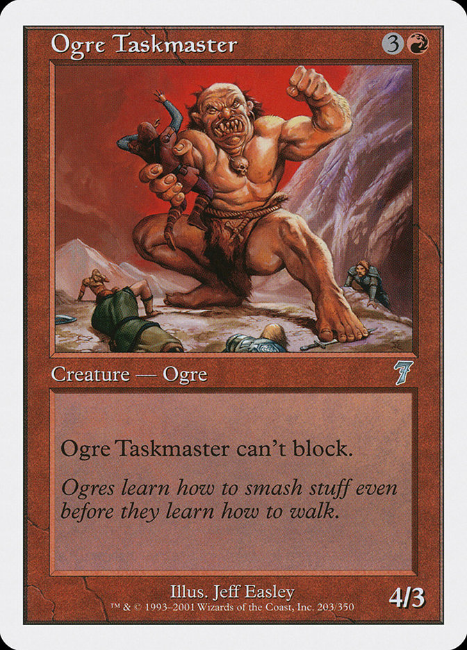 Ogre Taskmaster [Seventh Edition] MTG Single Magic: The Gathering    | Red Claw Gaming