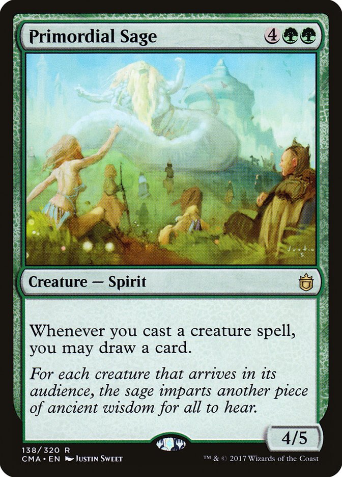 Primordial Sage [Commander Anthology] MTG Single Magic: The Gathering    | Red Claw Gaming