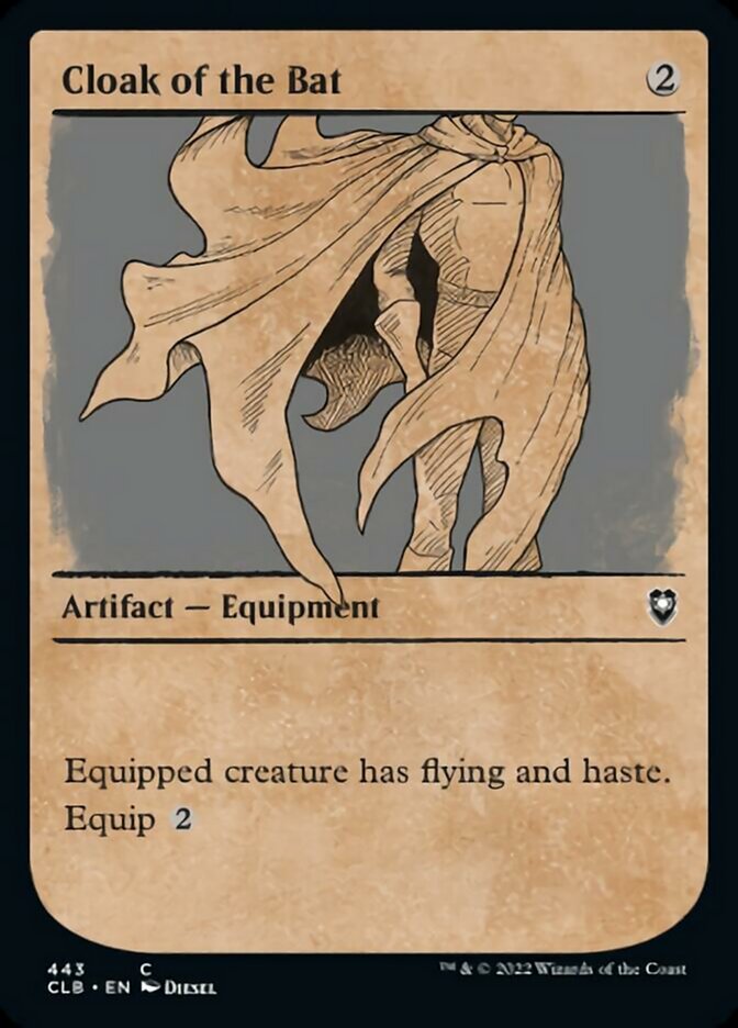 Cloak of the Bat (Showcase) [Commander Legends: Battle for Baldur's Gate] MTG Single Magic: The Gathering    | Red Claw Gaming