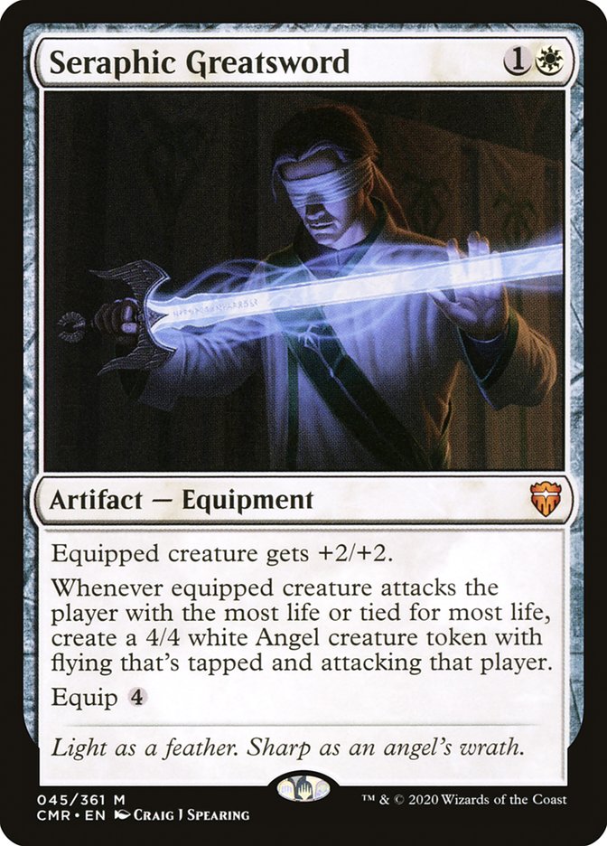 Seraphic Greatsword [Commander Legends] MTG Single Magic: The Gathering    | Red Claw Gaming