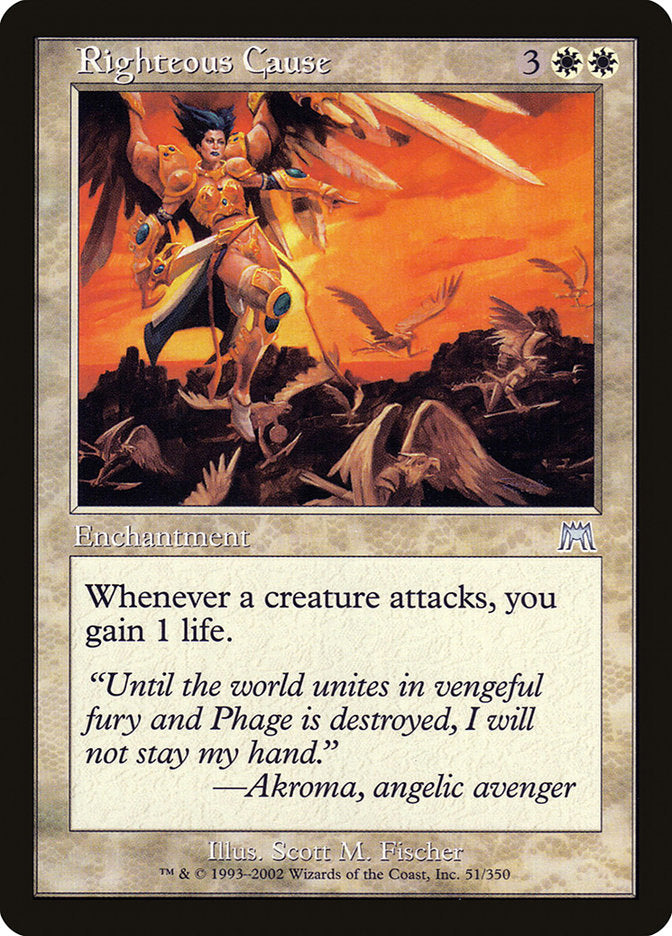 Righteous Cause [Onslaught] MTG Single Magic: The Gathering    | Red Claw Gaming