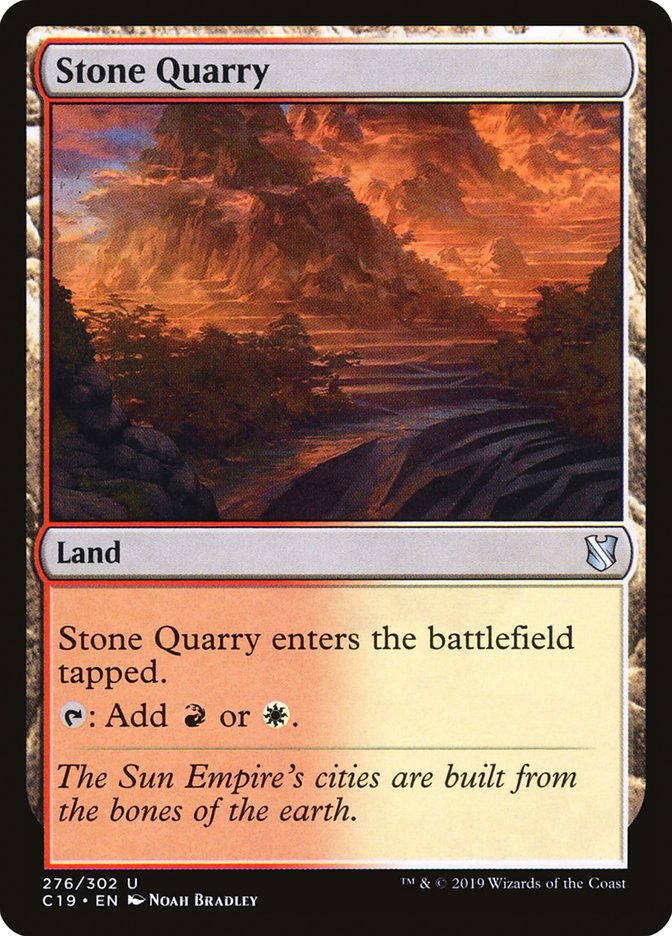 Stone Quarry [Commander 2019] MTG Single Magic: The Gathering    | Red Claw Gaming