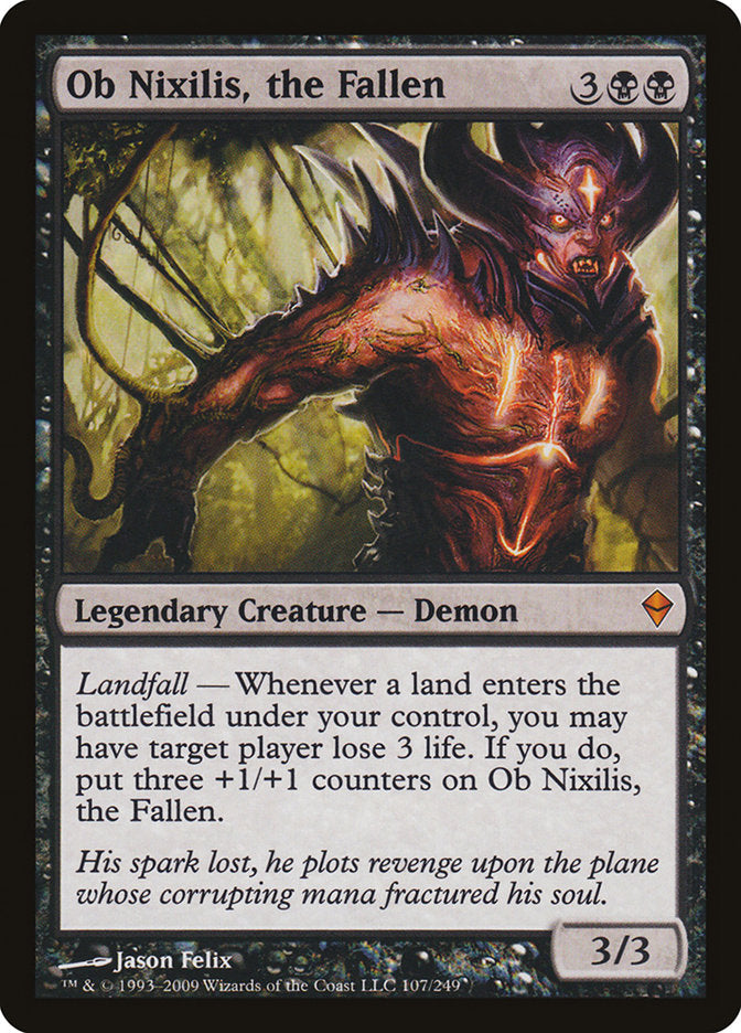 Ob Nixilis, the Fallen [Zendikar] MTG Single Magic: The Gathering    | Red Claw Gaming