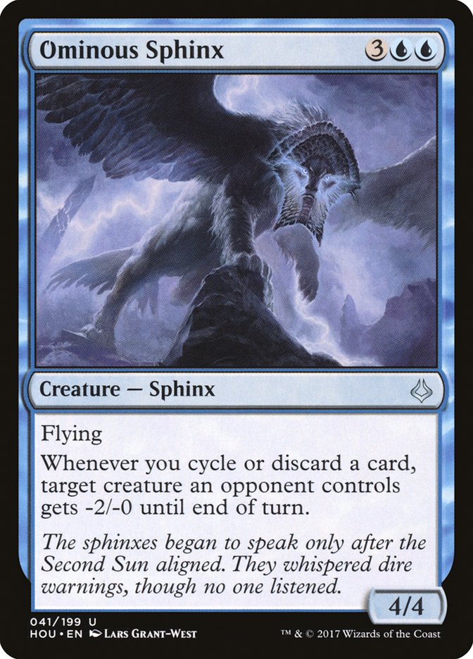 Ominous Sphinx [Hour of Devastation] MTG Single Magic: The Gathering    | Red Claw Gaming