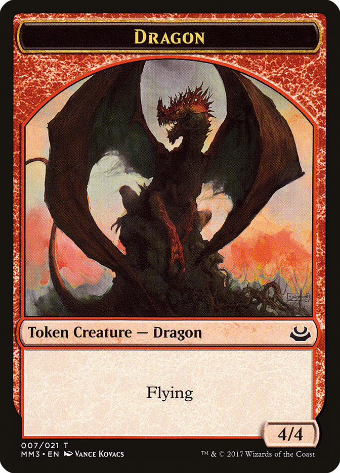 Dragon Token [Modern Masters 2017 Tokens] MTG Single Magic: The Gathering    | Red Claw Gaming