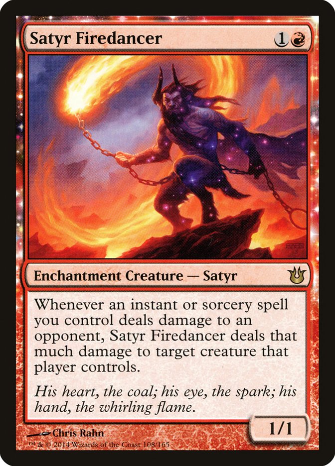 Satyr Firedancer [Born of the Gods] MTG Single Magic: The Gathering    | Red Claw Gaming