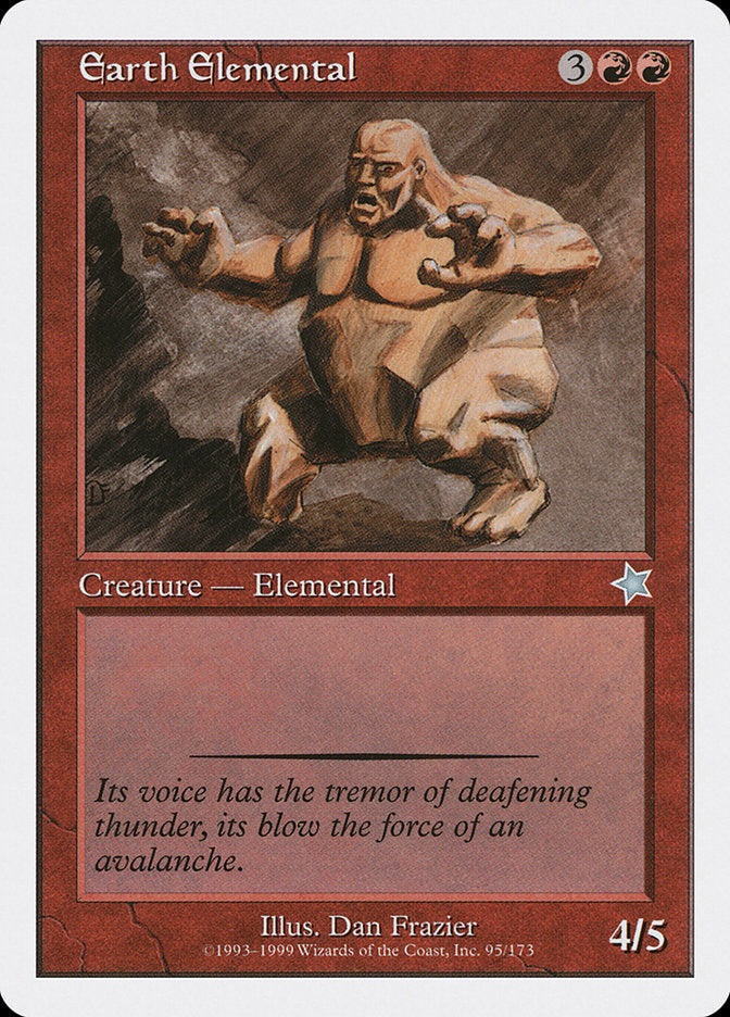 Earth Elemental [Starter 1999] MTG Single Magic: The Gathering    | Red Claw Gaming