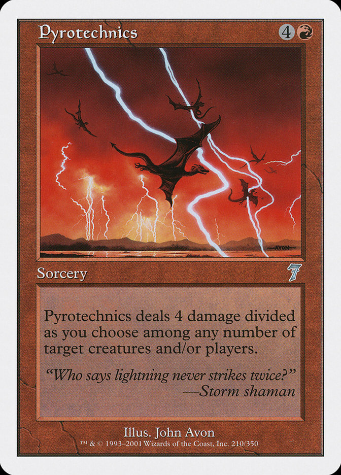 Pyrotechnics [Seventh Edition] MTG Single Magic: The Gathering    | Red Claw Gaming