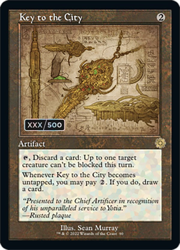 Key to the City (Retro Schematic) (Serialized) [The Brothers' War Retro Artifacts] MTG Single Magic: The Gathering    | Red Claw Gaming