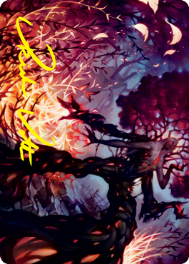 Splendid Reclamation Art Card (Gold-Stamped Signature) [Innistrad: Crimson Vow Art Series] MTG Single Magic: The Gathering    | Red Claw Gaming