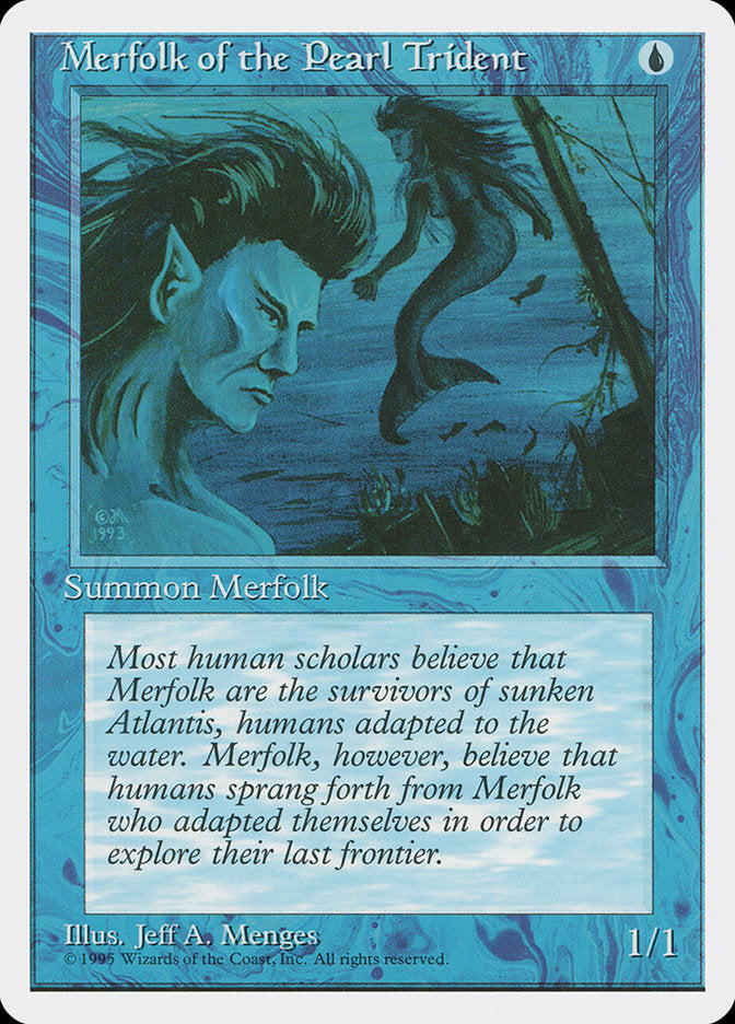 Merfolk of the Pearl Trident [Fourth Edition] MTG Single Magic: The Gathering    | Red Claw Gaming